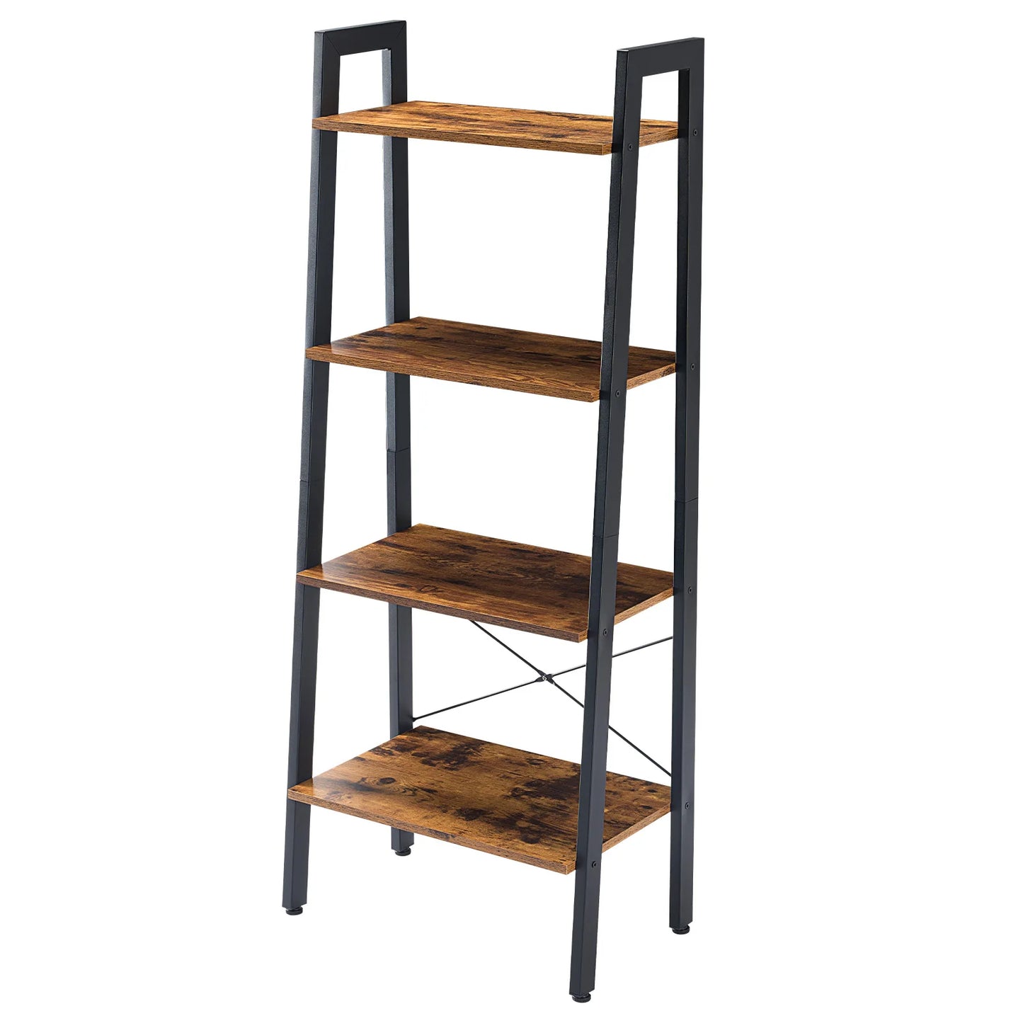 JHK 4 Tier Display Bookshelf Wooden Storage Shelf Unit