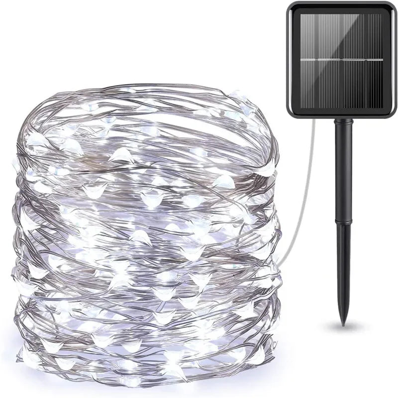 Solar LED Fairy String Lights Outdoor Garden Waterproof Christmas Patio