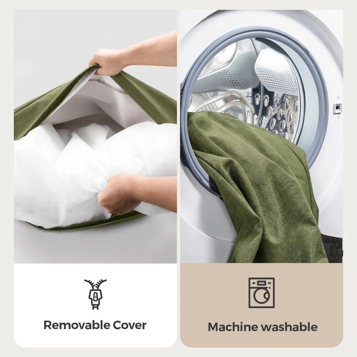 Indestructible Canvas Outdoor Dog Bed With Waterproof Washable Cover