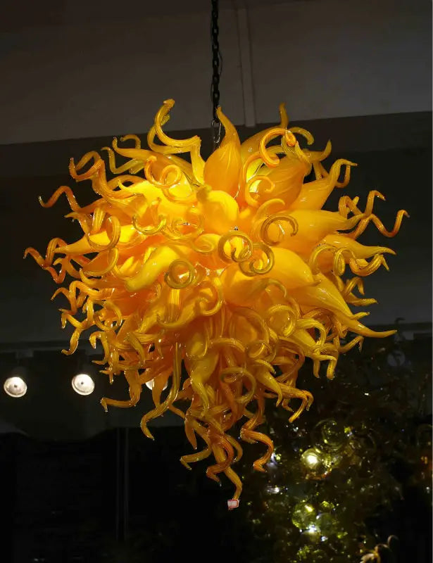 Longree Hand Blown Glass Vintage Chandelier Light Fixture