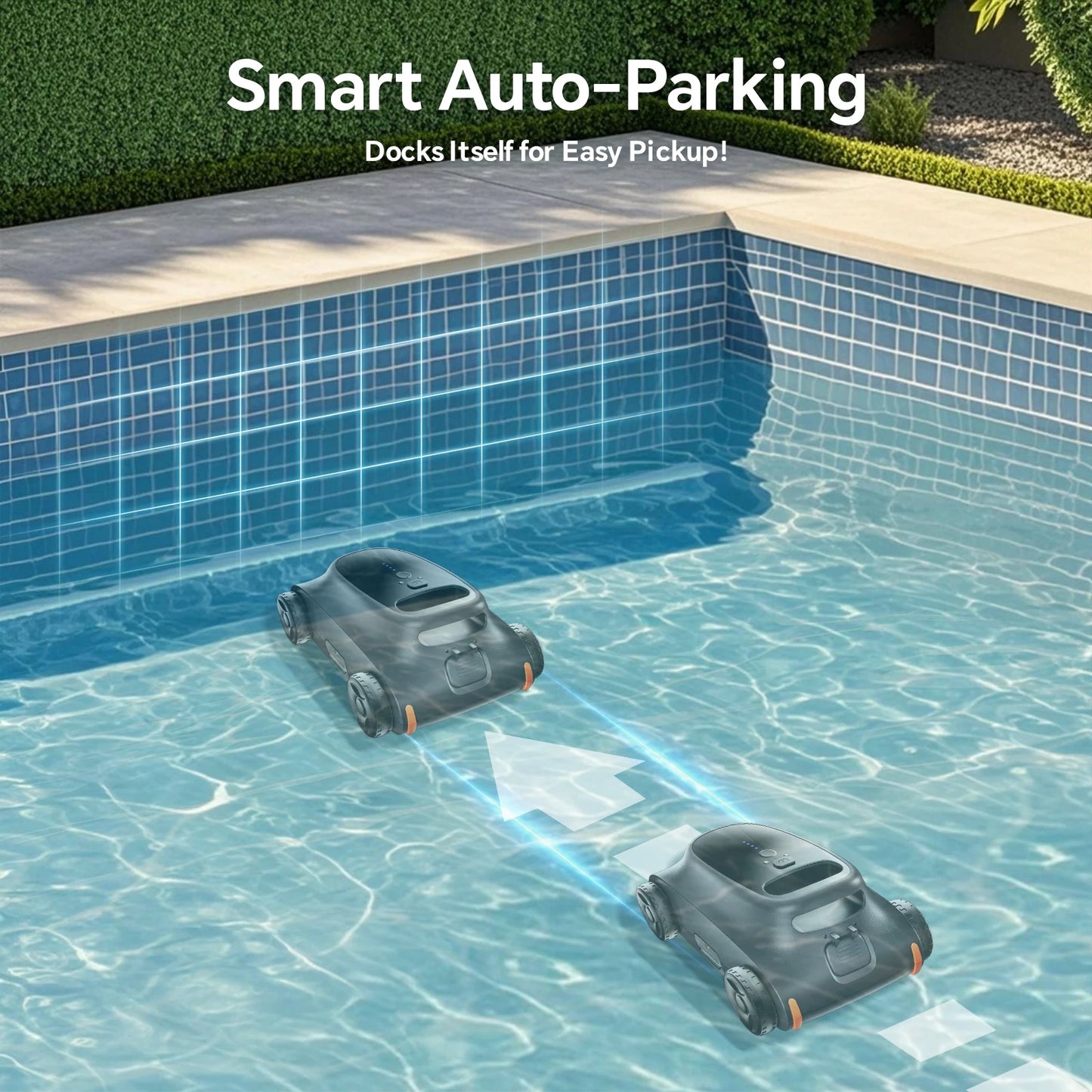 Seauto SAT 10 Robotic Pool Cleaner Cordless Vacuum For Pools