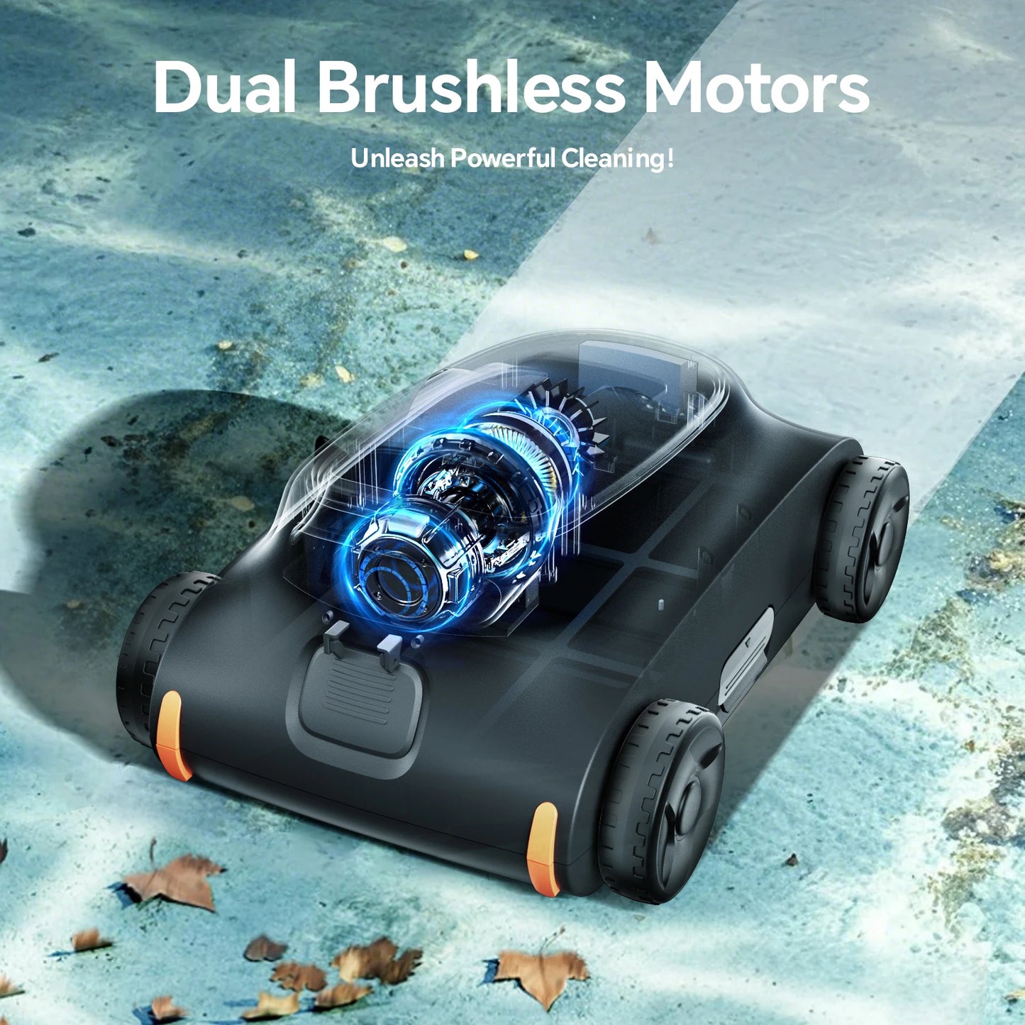 Seauto SAT 10 Robotic Pool Cleaner Cordless Vacuum For Pools