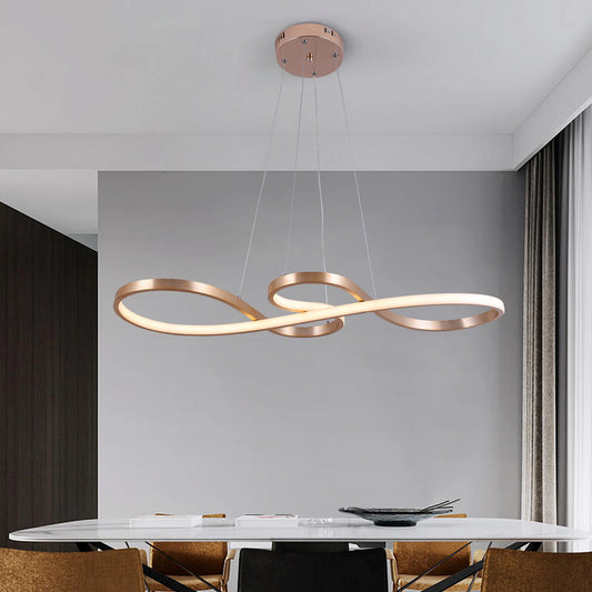 GreeLustr Modern Chandelier Pendant Light Acrylic Dimmable LED Ceiling Lamp