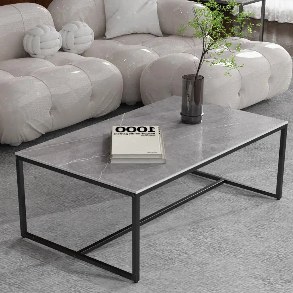 LUVODI Sintered Stone Top Rectangle Coffee Table For Living Room
