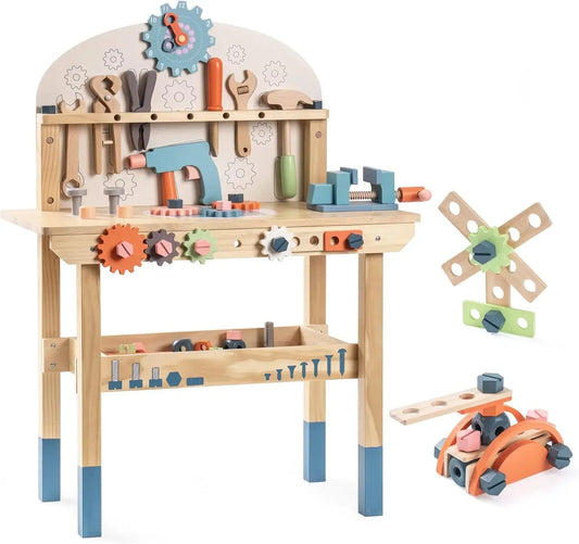 Robotime Robud Kids Tool Bench Set Wooden Workshop Toy