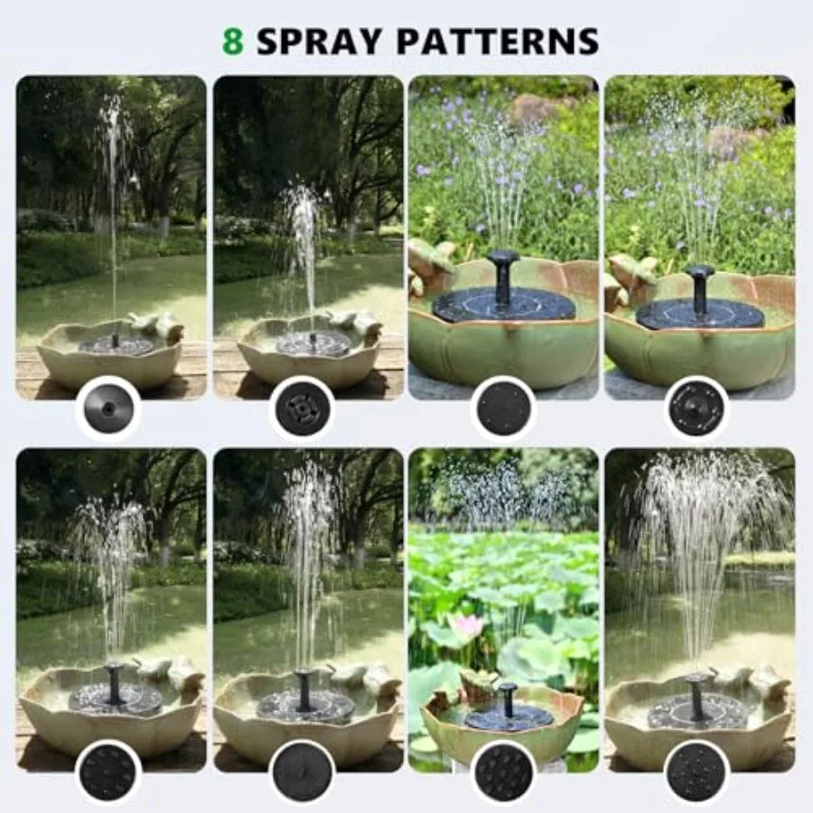 Ceramic Outdoor Bird Bath Hummingbird Ground Bowl Garden Decor