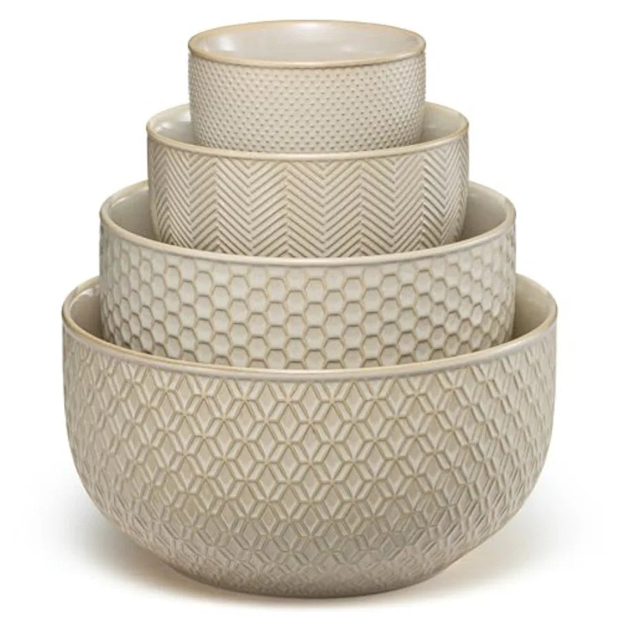 Nesting Mixing Bowls Set Of 4 Stainless Steel Microwave Safe