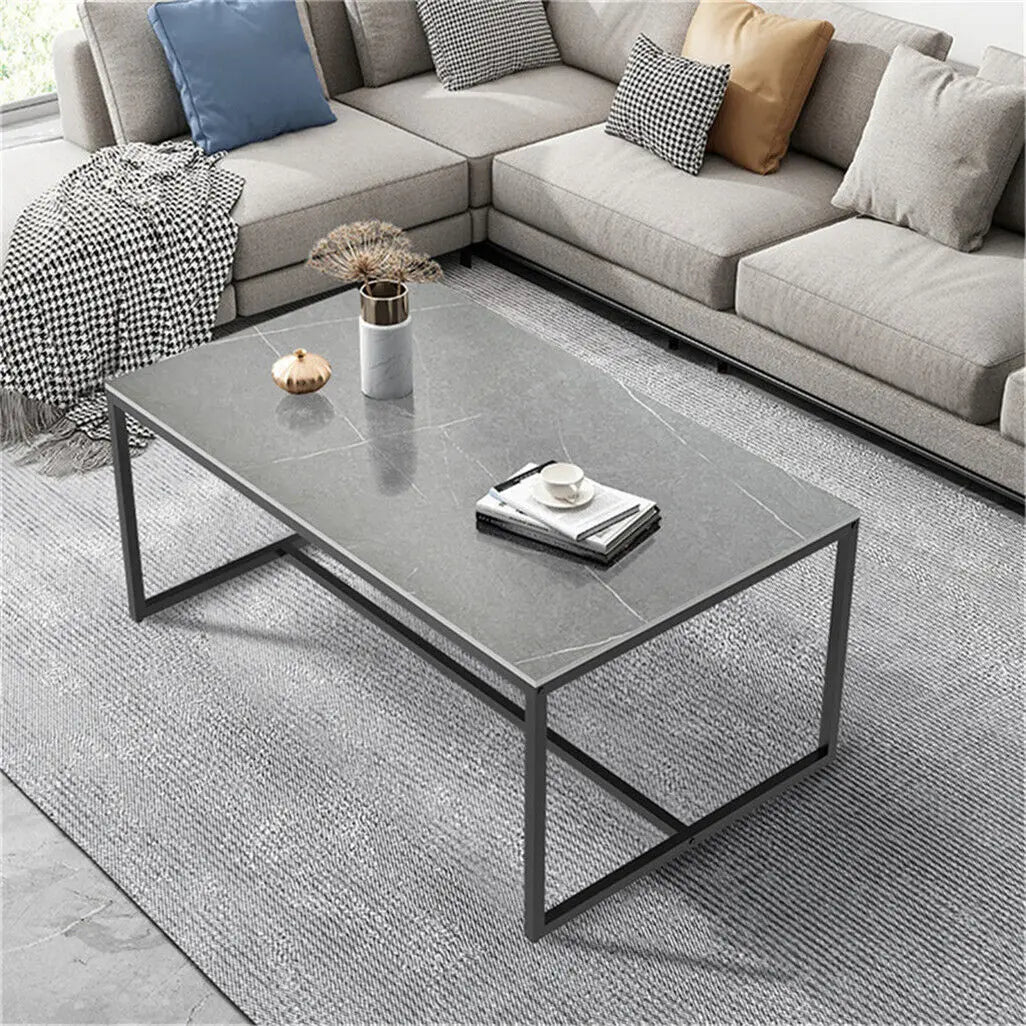 LUVODI Sintered Stone Top Rectangle Coffee Table For Living Room