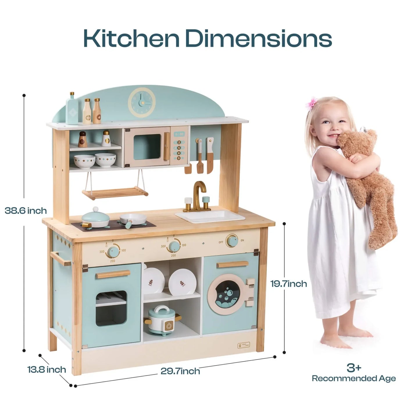 Robotime Robud Kitchen Washer Playset Pretend Kitchen For Kids