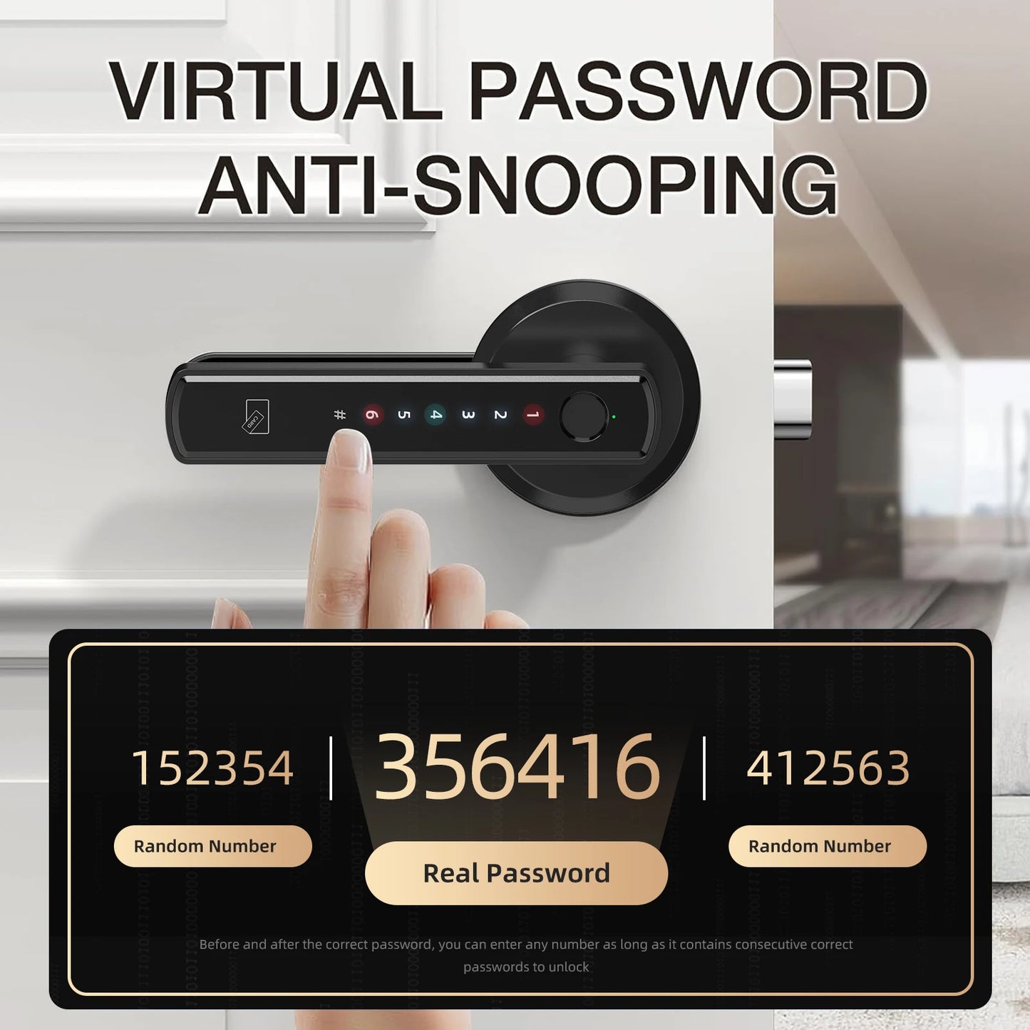Viladepot Smart Door Lock With Fingerprint App Control And Keypad