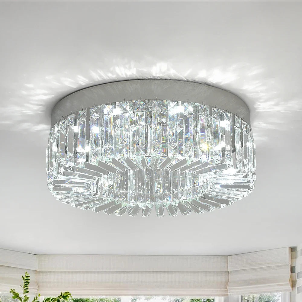 VETRULUS Crystal Ceiling Lamp Modern Living Room Chandeliers