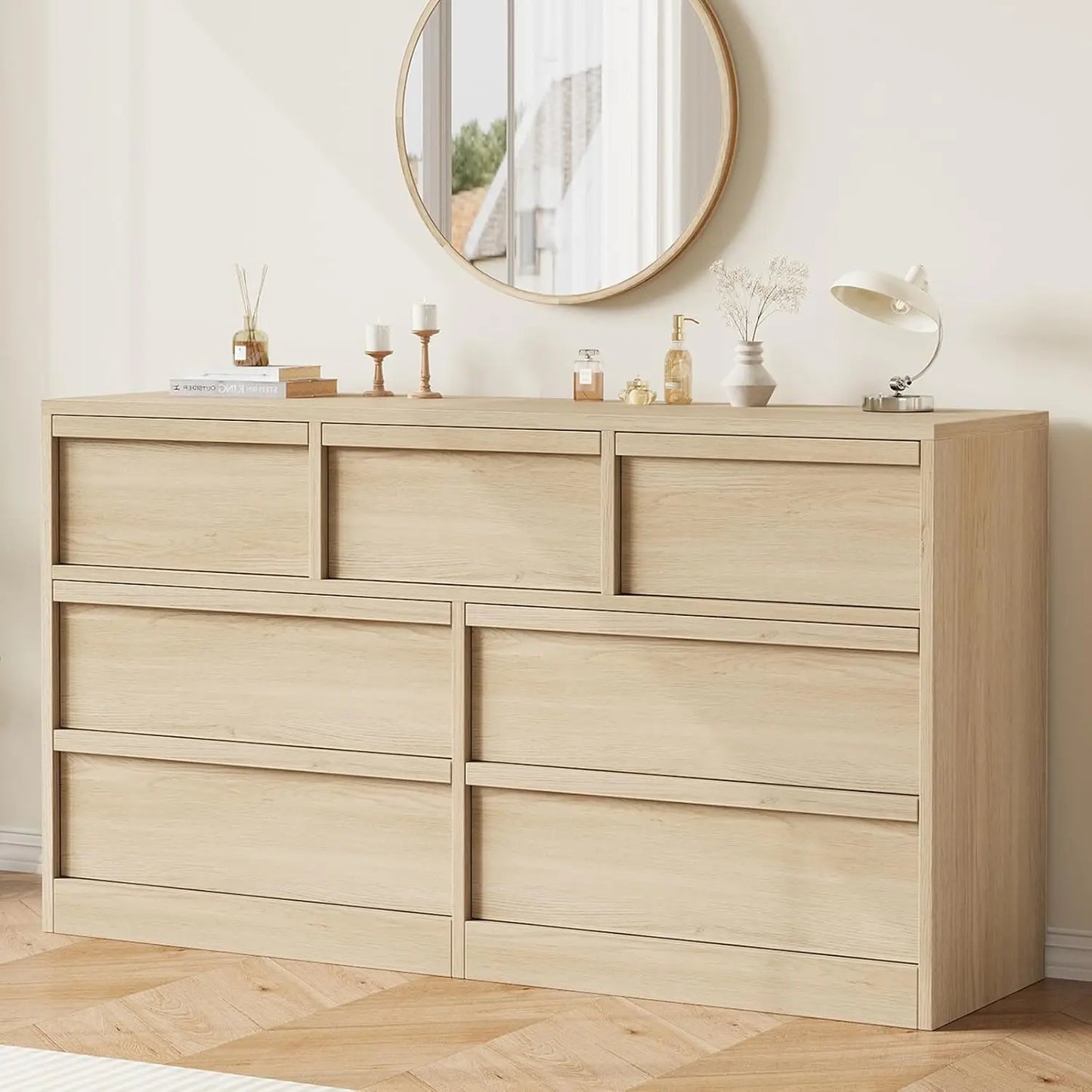 HobbyLane Seven Drawer Dresser with Ample Storage for Bedroom