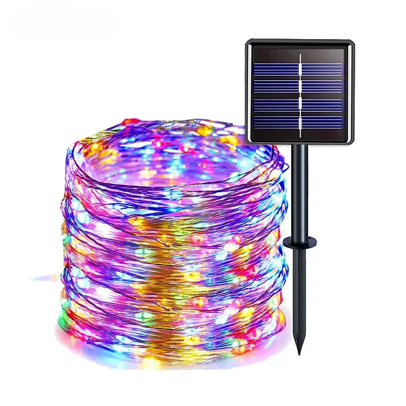Solar LED Fairy String Lights Outdoor Garden Waterproof Christmas Patio