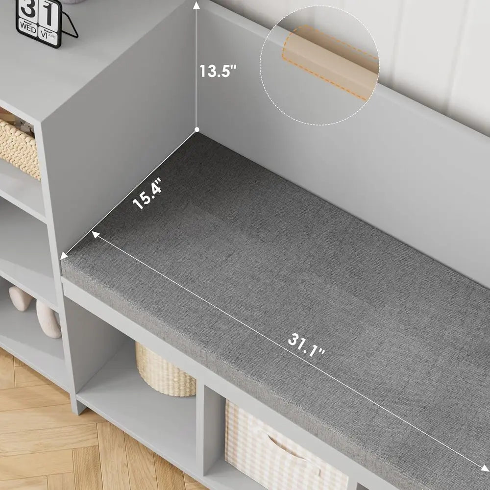 Kids Reading Nook With Toy Storage And Mobile Bookshelf Bench