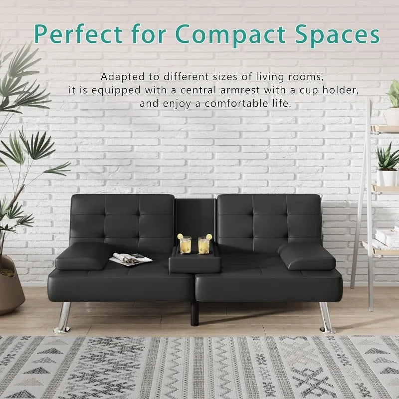 Flamaker Futon Sofa Bed Modern Folding Set With Convertible Recliner