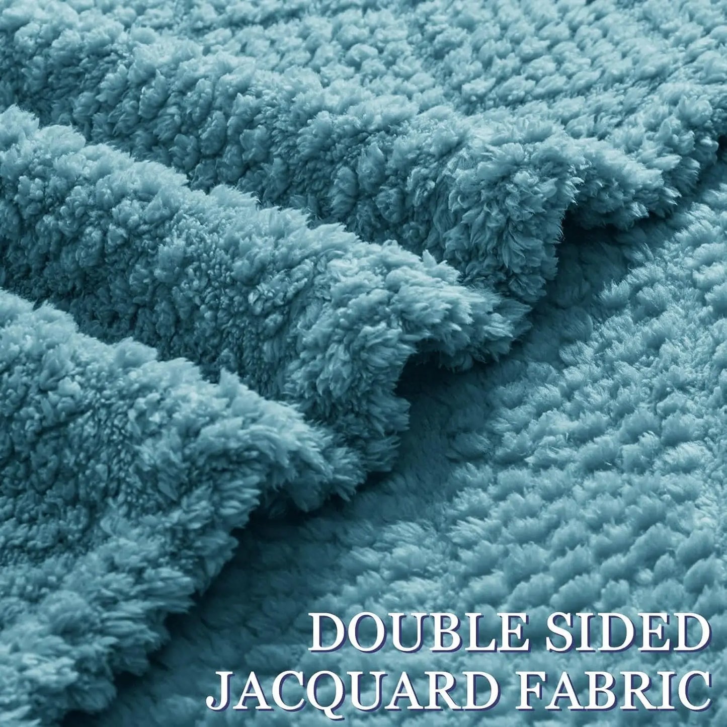 Soft Fluffy Jacquard Waffle Blanket Lightweight Cotton For All Seasons