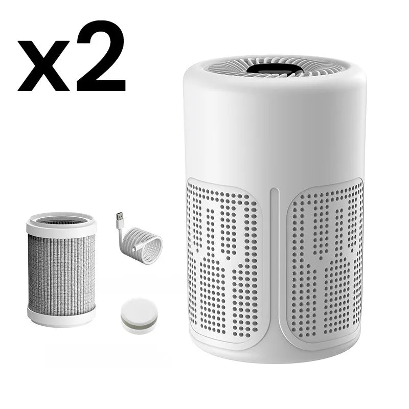 Mini USB Negative Ion Air Purifier For Smoke Odor Dust