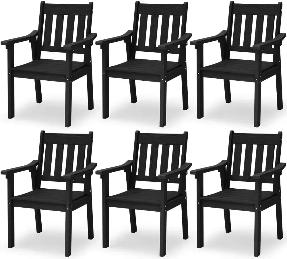 YEFU HIPS Patio Table Set 7 Piece Outdoor Dining Furniture