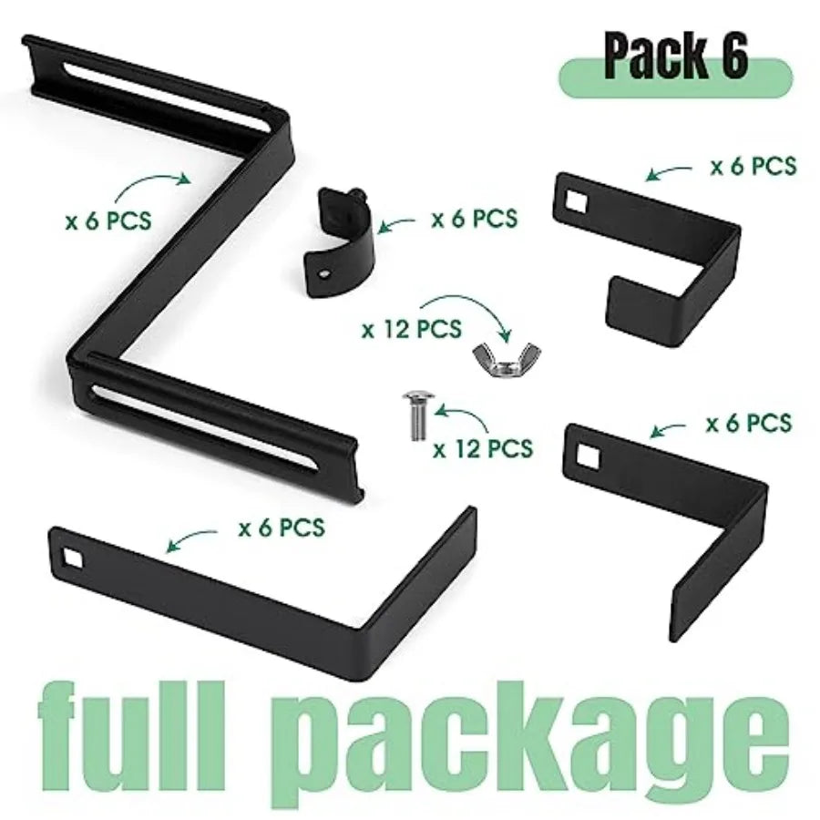 Adjustable Window Box Bracket For Railing Flower Planter Holder