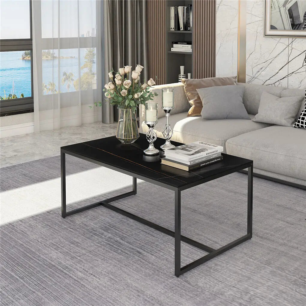 LUVODI Sintered Stone Top Rectangle Coffee Table For Living Room