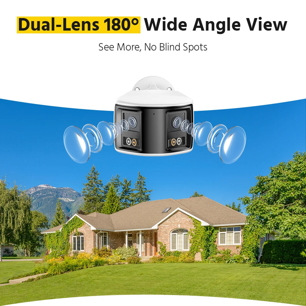 ANNKE 6MP Smart Panoramic Dual Lens Camera 180 Degree