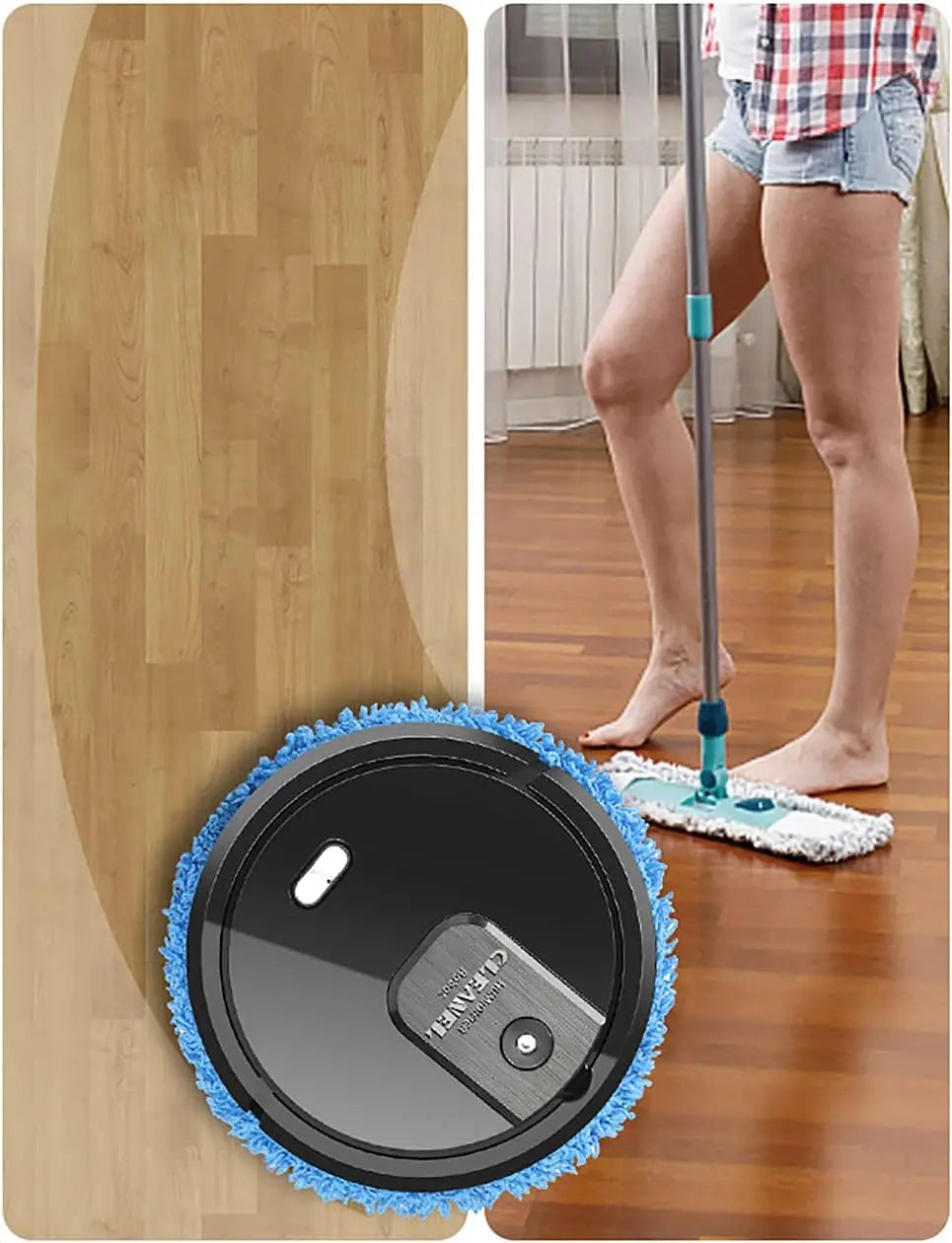 Intelligent Mop Robot 2In1 Wet Dry Wood Tile Floors