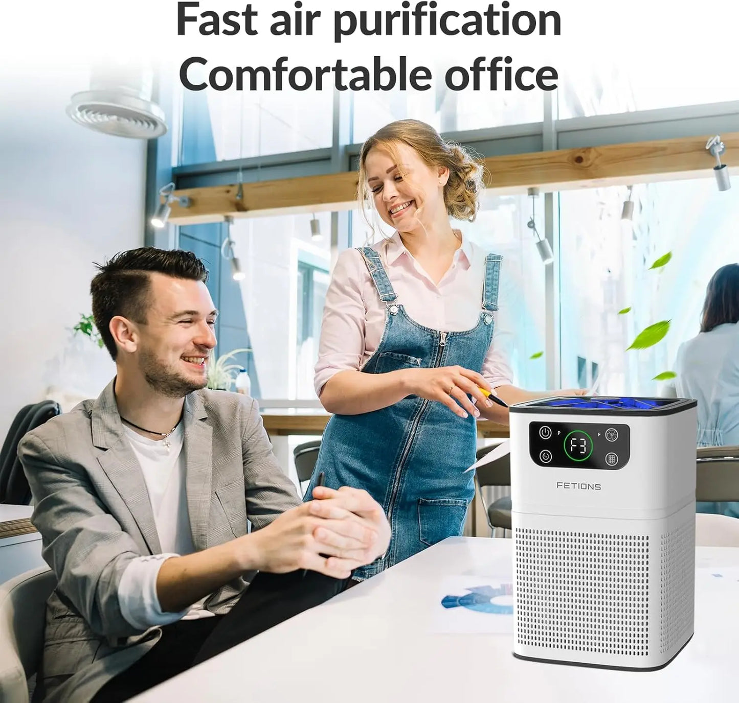 Compact Air Purifier for Bedroom With 3 Stage Filtration