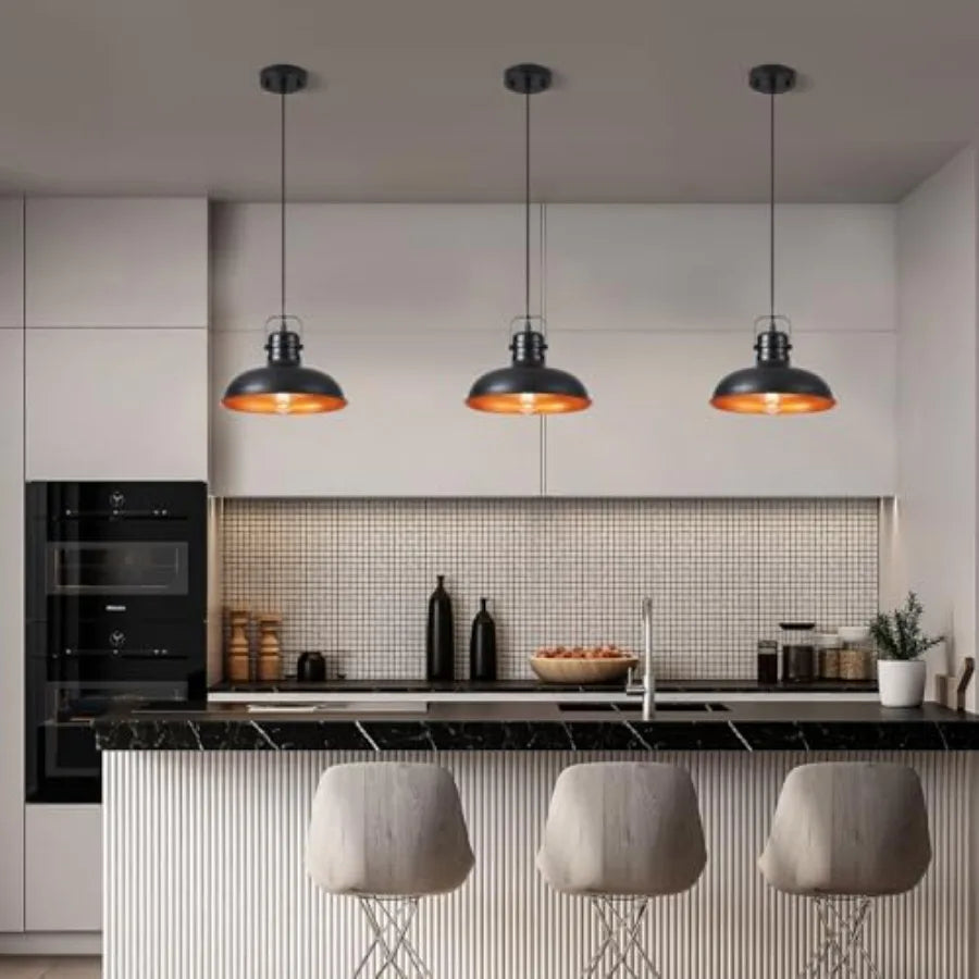 Industrial Farmhouse Adjustable Pendant Light Fixture