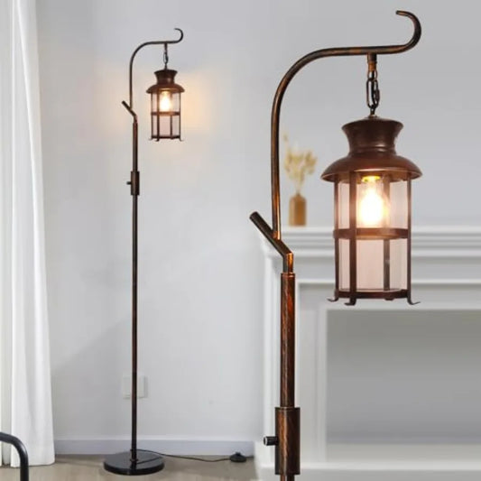 Solar Vintage Floor Lamp for Living Room and Bedroom Lighting
