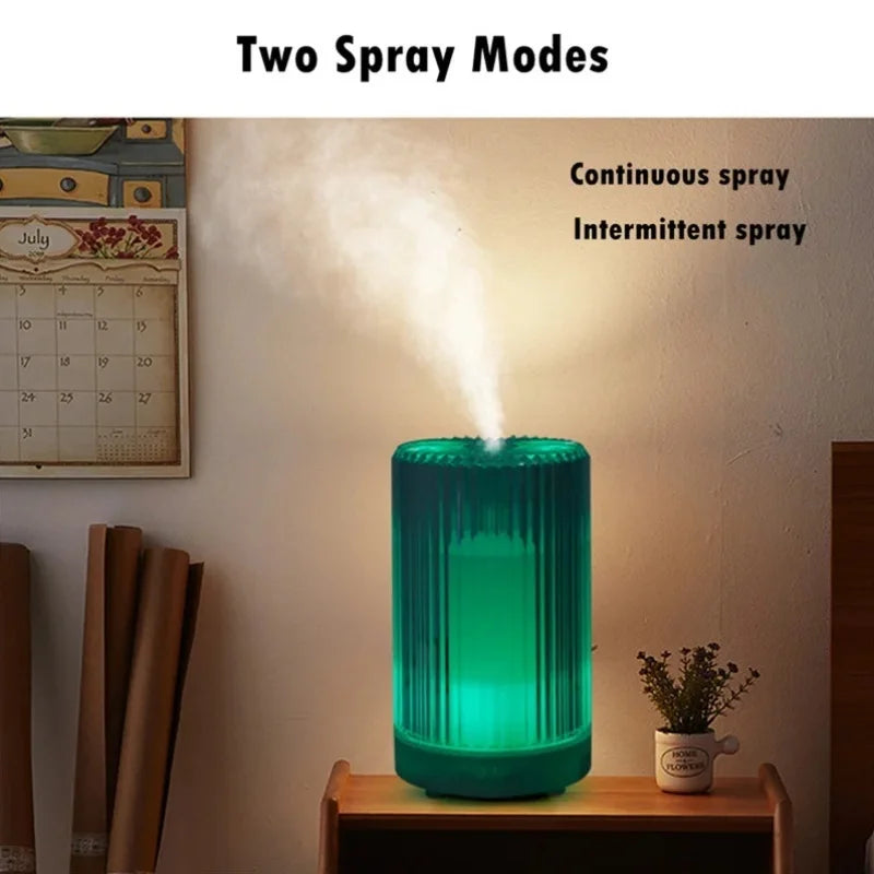 Portable Desktop Humidifier And Aromatherapy Diffuser With LED Light
