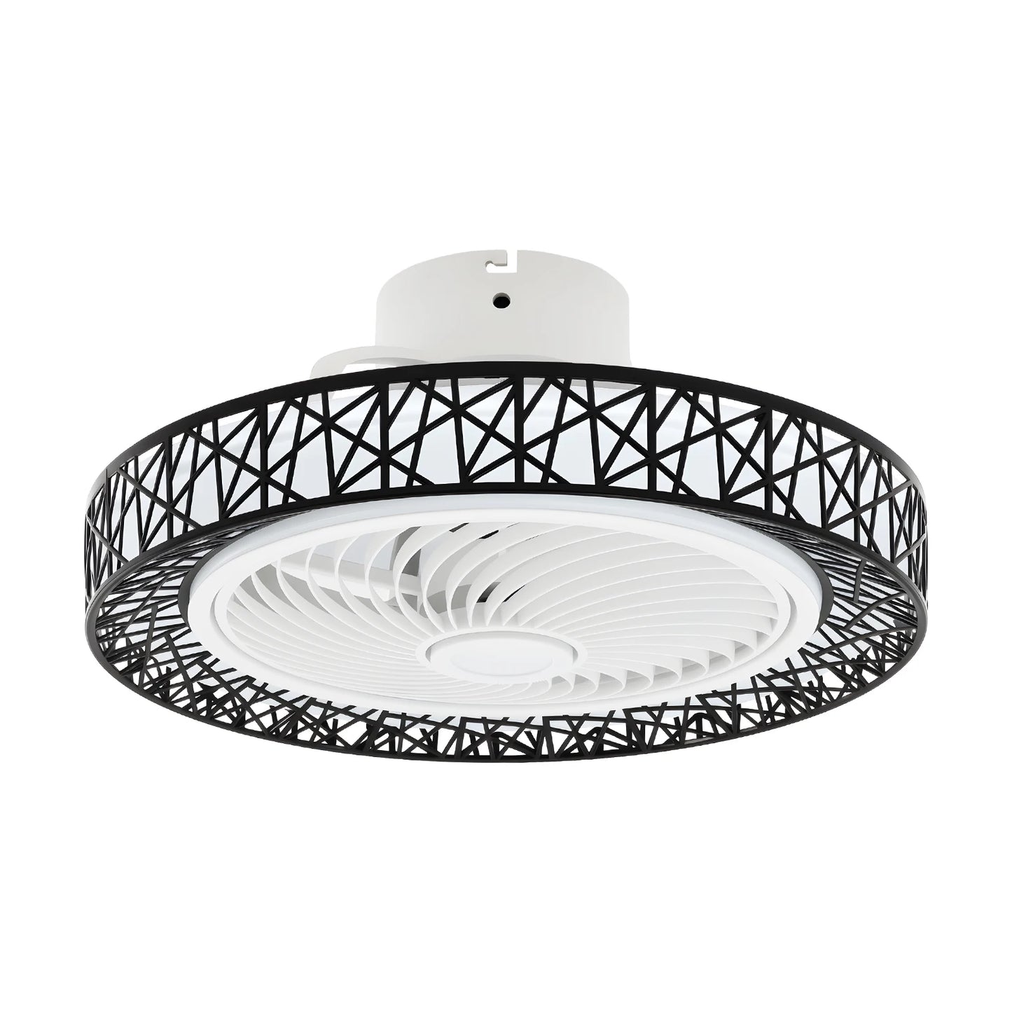 Contemporary Ceiling Fan With Integrated Light And Remote