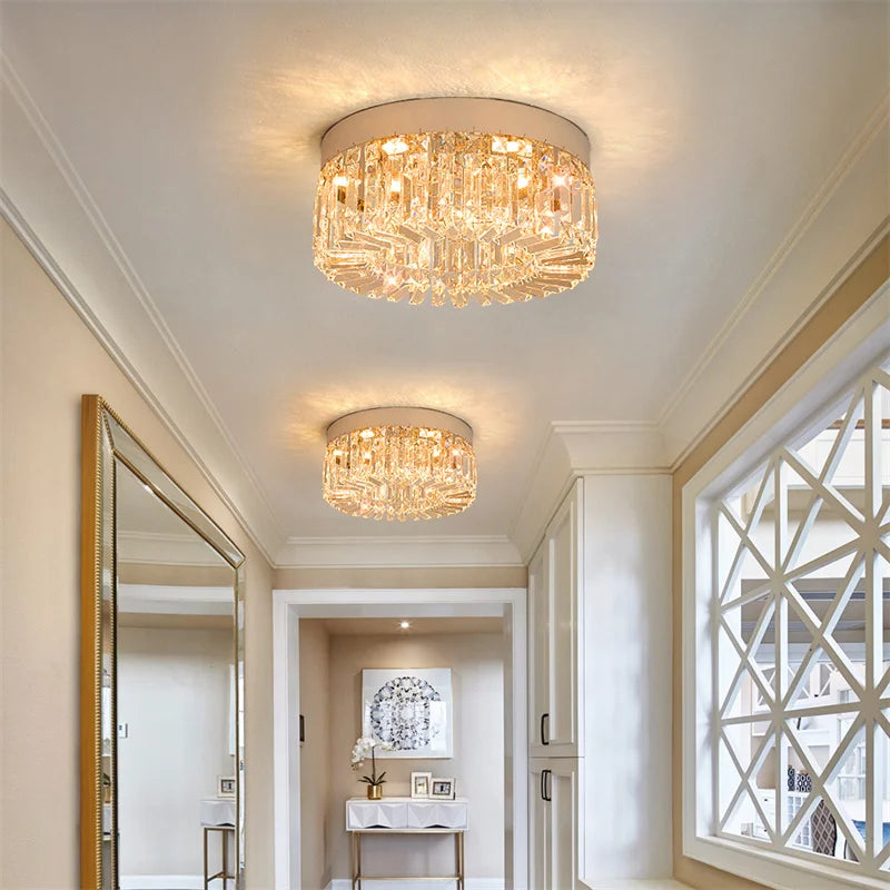 GreeLustr Crystal Led Ceiling Chandelier Pendant Light for Living Room