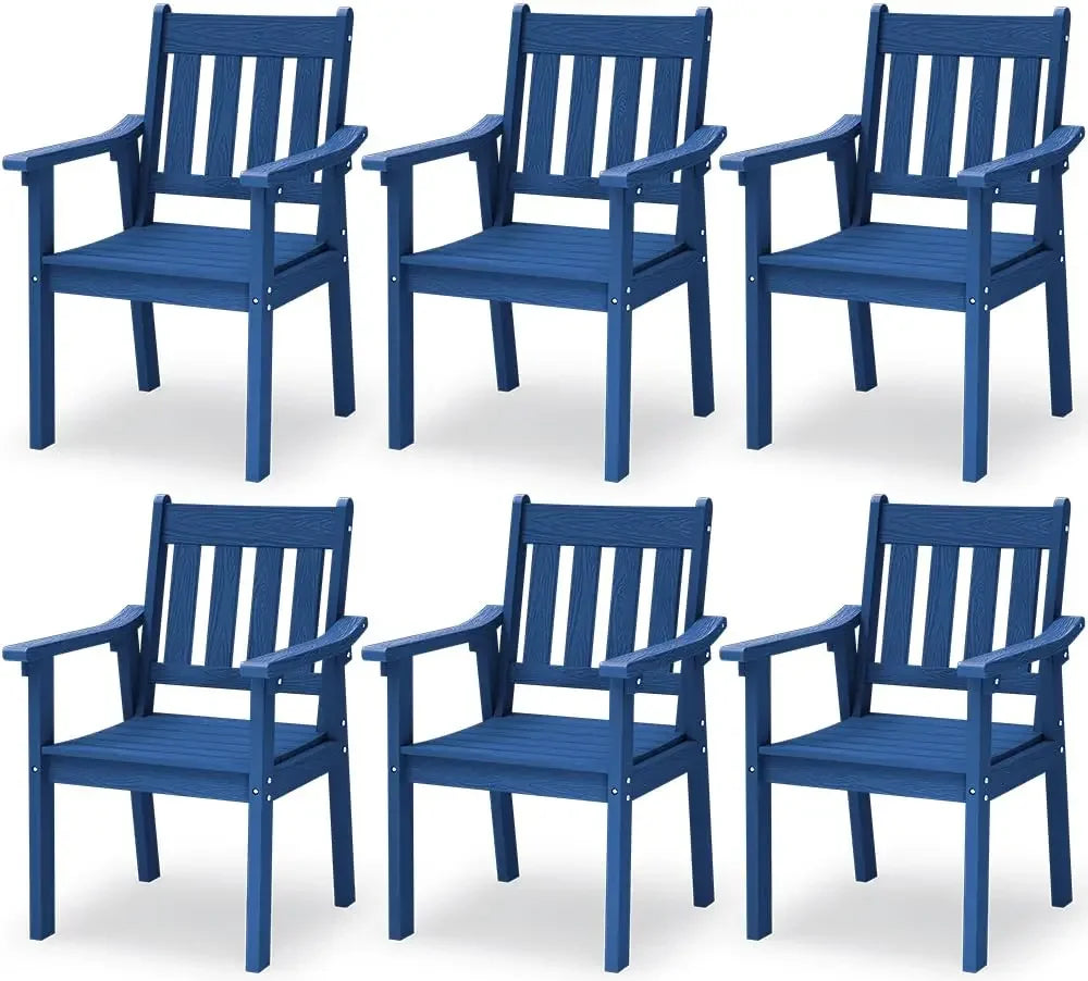 YEFU HIPS Patio Table Set 7 Piece Outdoor Dining Furniture