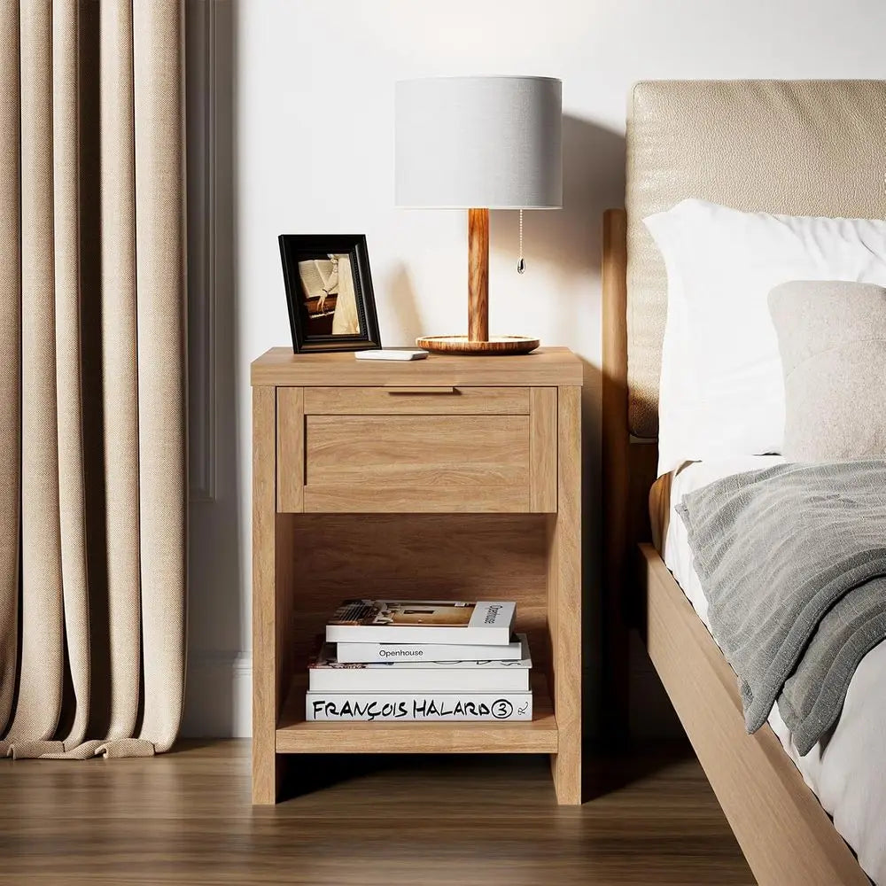 Nightstands Set Of 2 Boho Bedside Tables With Storage