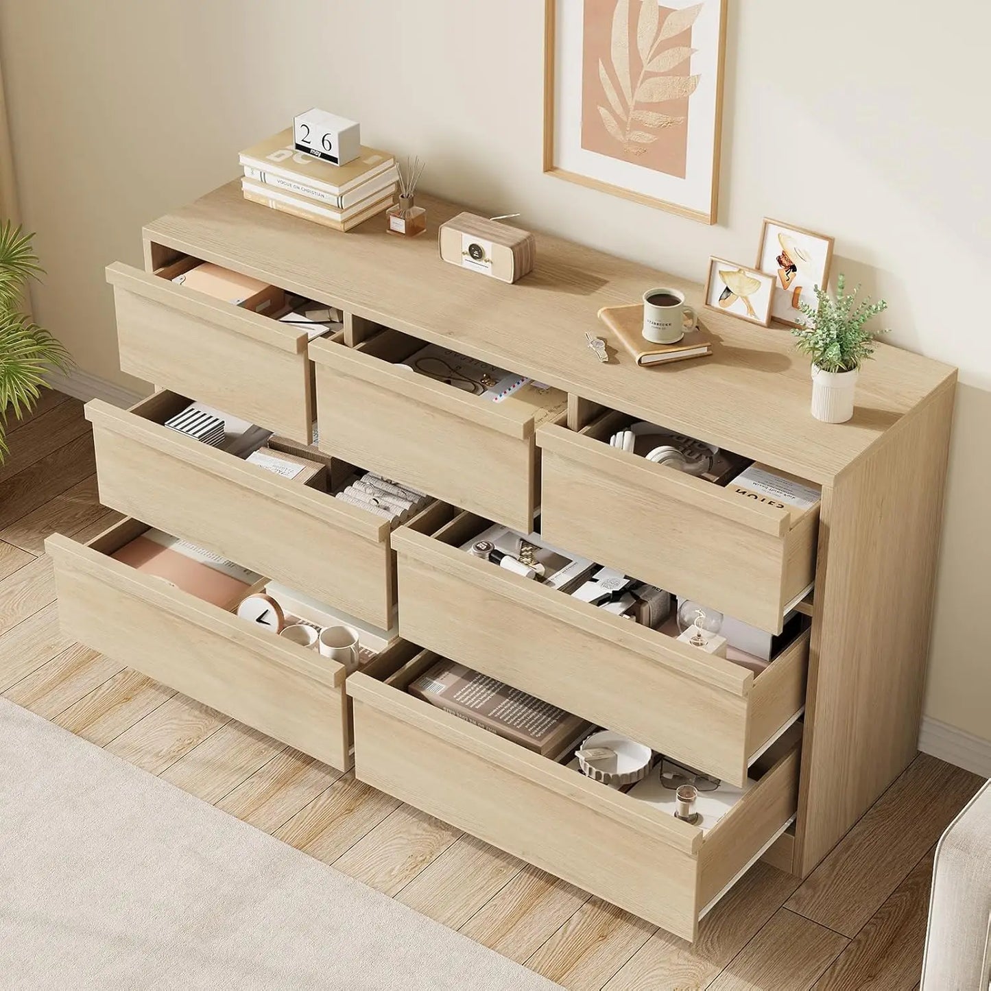 HobbyLane Seven Drawer Dresser with Ample Storage for Bedroom
