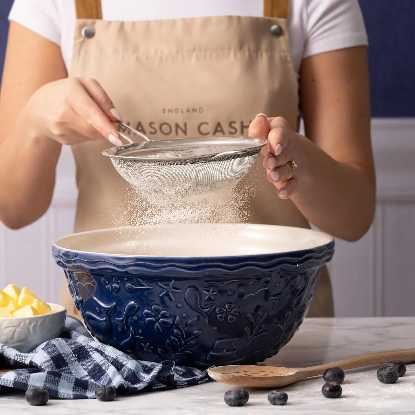 Durable Earthenware Mixing Bowl For Baking And Serving Dishwasher Safe