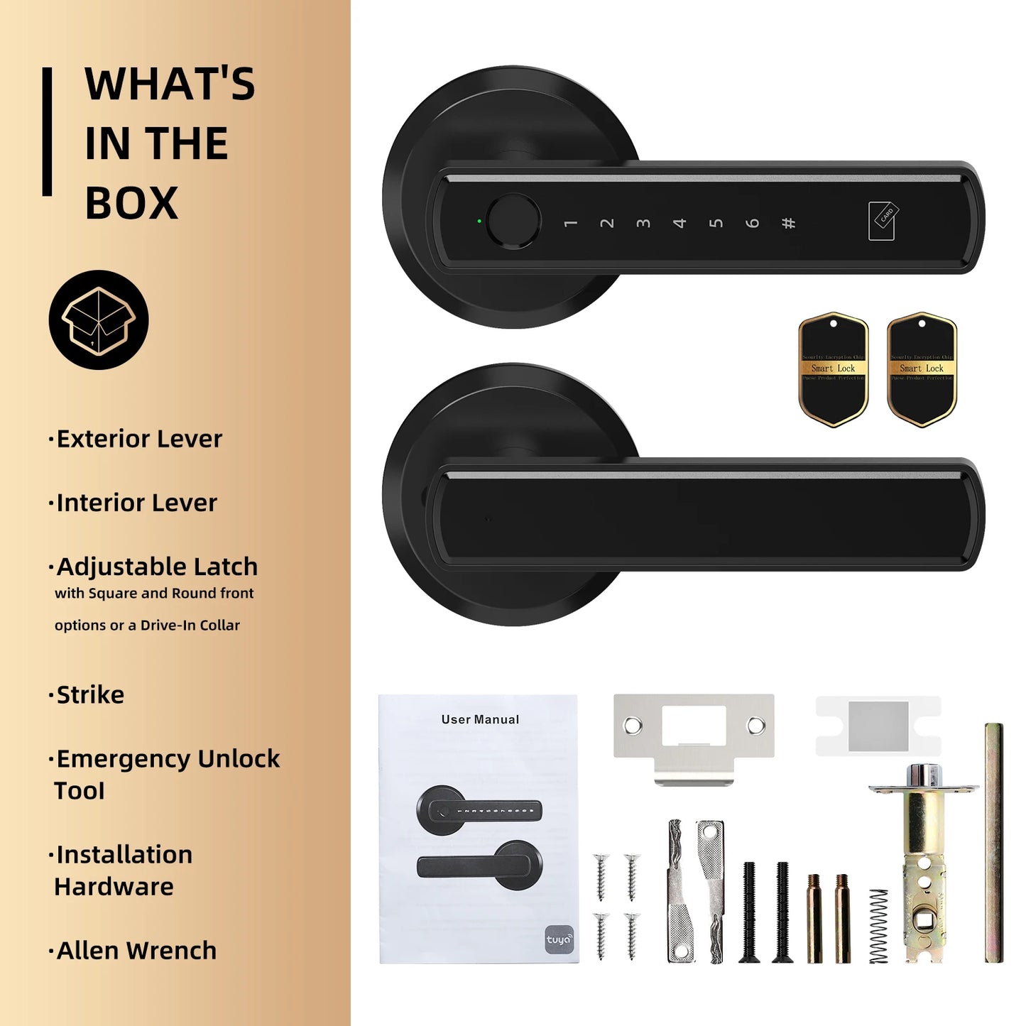 Viladepot Smart Door Lock With Fingerprint App Control And Keypad