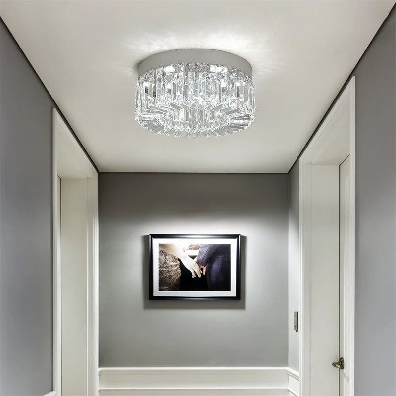 GreeLustr Crystal Led Ceiling Chandelier Pendant Light for Living Room