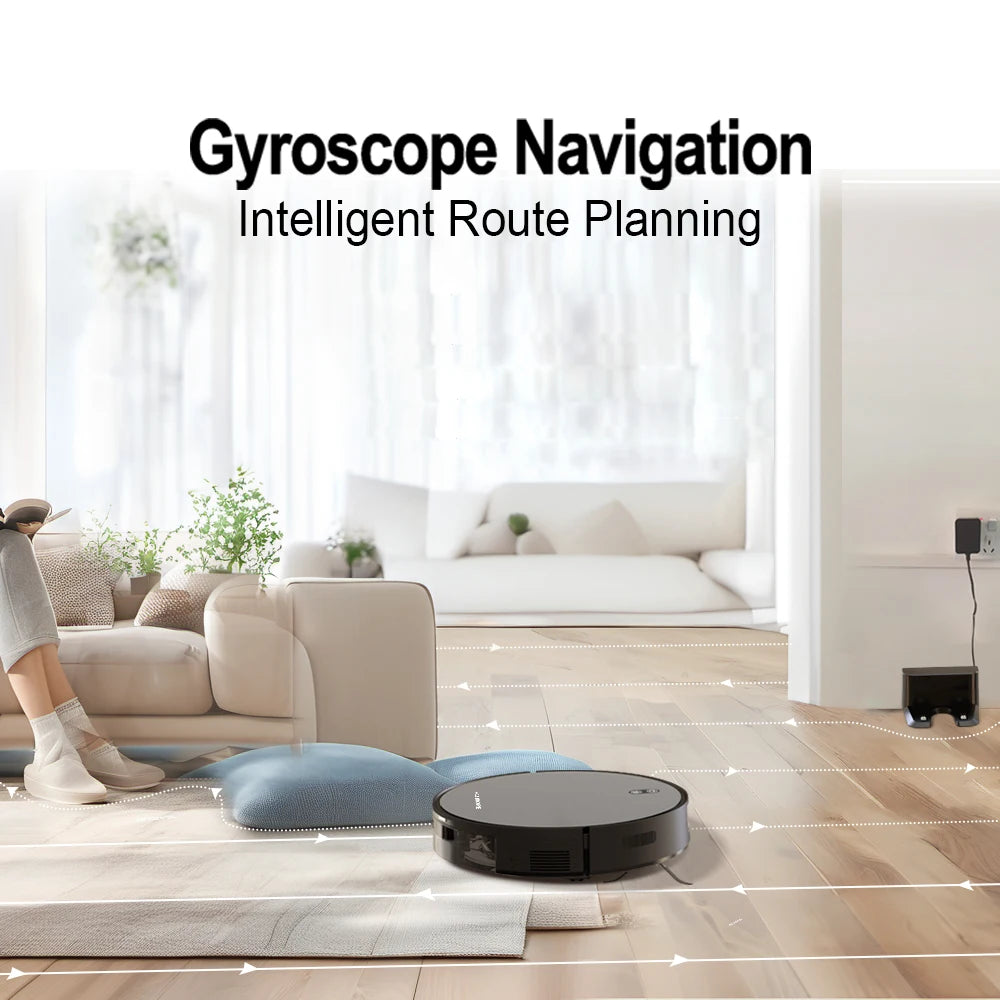 BOAIMORE Robot Vacuum Cleaner Mop With 6000PA Suction And Smart Mapping