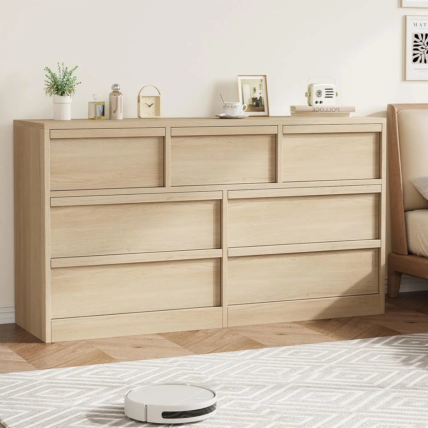 HobbyLane Seven Drawer Dresser with Ample Storage for Bedroom