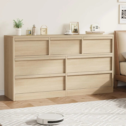 HobbyLane Seven Drawer Dresser with Ample Storage for Bedroom