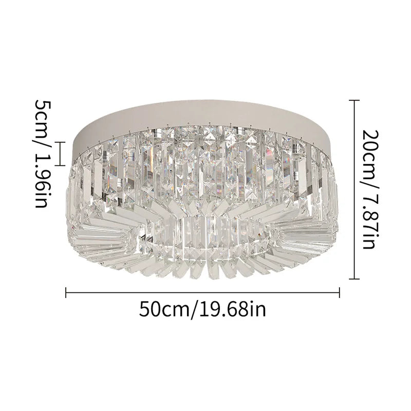 GreeLustr Crystal Led Ceiling Chandelier Pendant Light for Living Room