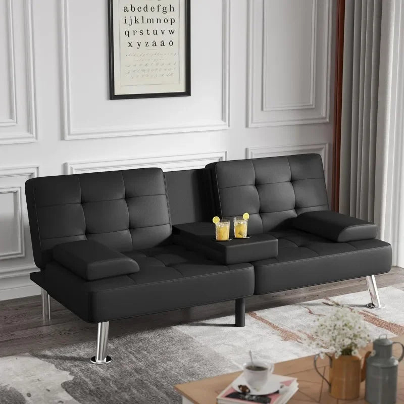 Flamaker Futon Sofa Bed Modern Folding Set With Convertible Recliner