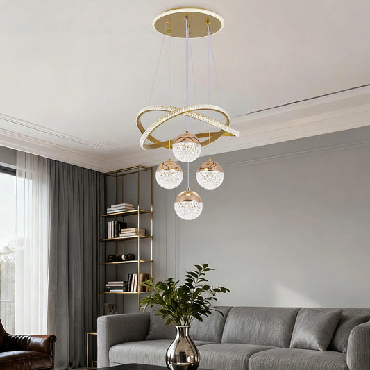 Vinilky Modern Led Indoor Pendant Light Chandelier Ceiling Mount Kit