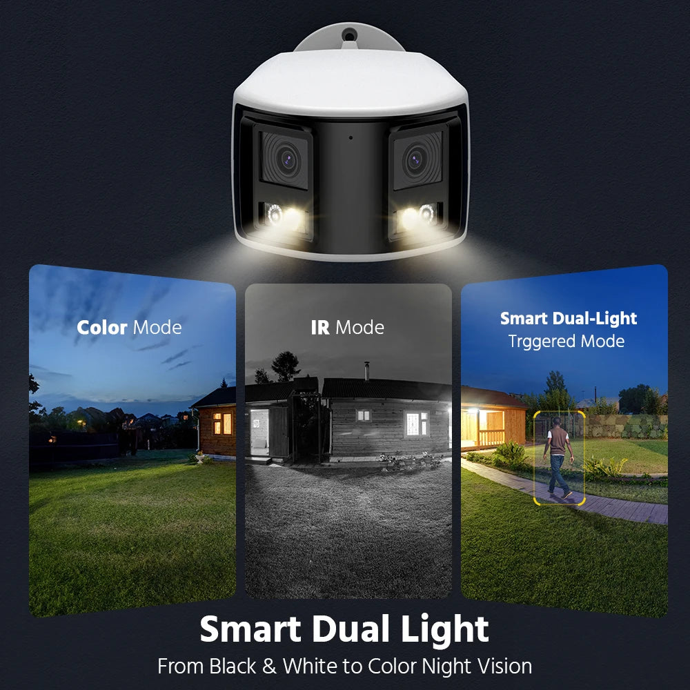 ANNKE 6MP Smart Panoramic Dual Lens Camera 180 Degree