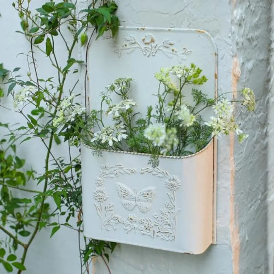 Outdoor Wall Planter Metal Hanging Planter for Outdoors and Indoors