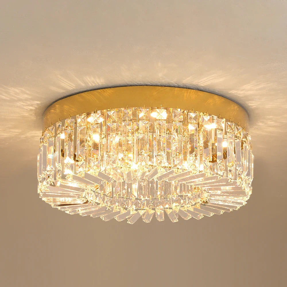 VETRULUS Crystal Ceiling Lamp Modern Living Room Chandeliers