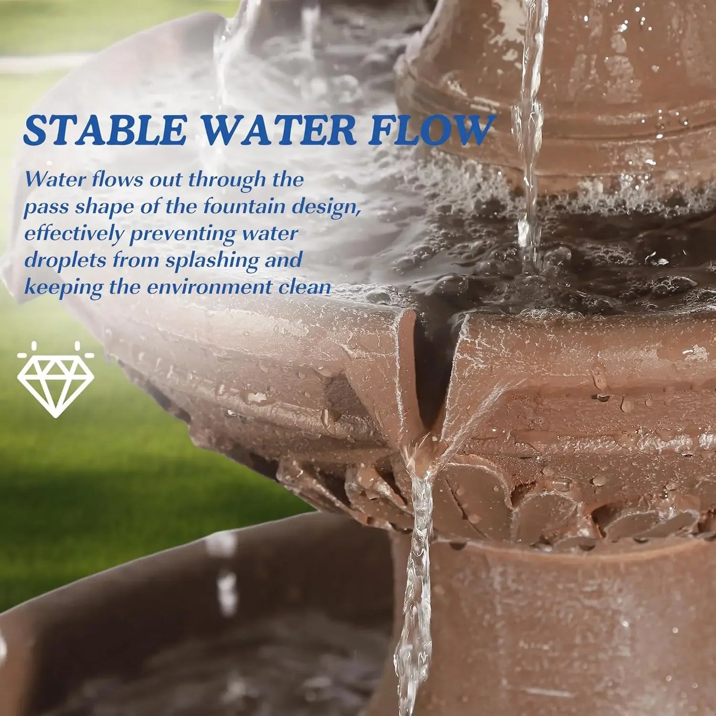 Italian Outdoor Water Fountains Garden Decor Large Cascading Waterfalls
