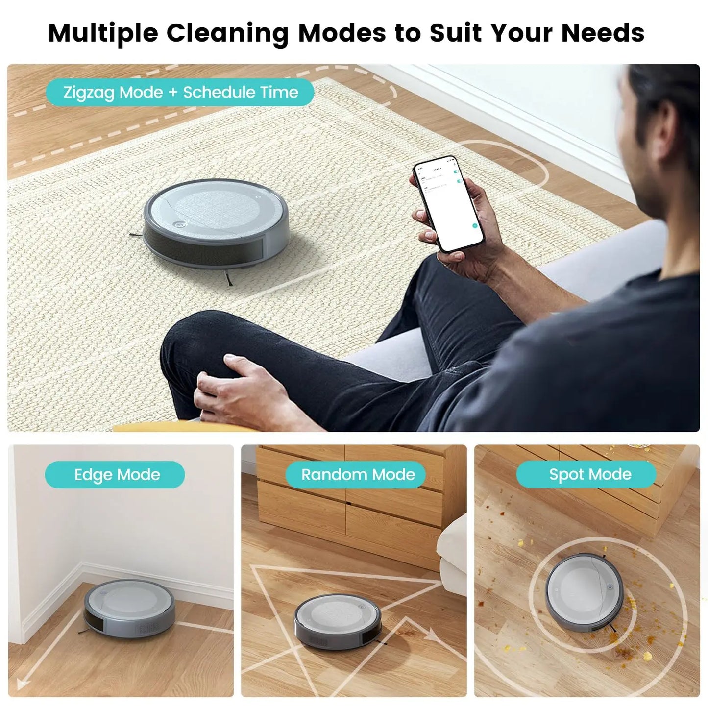 Lefant M310 Robot Vacuum With 4500Pa Suction And WiFi Control