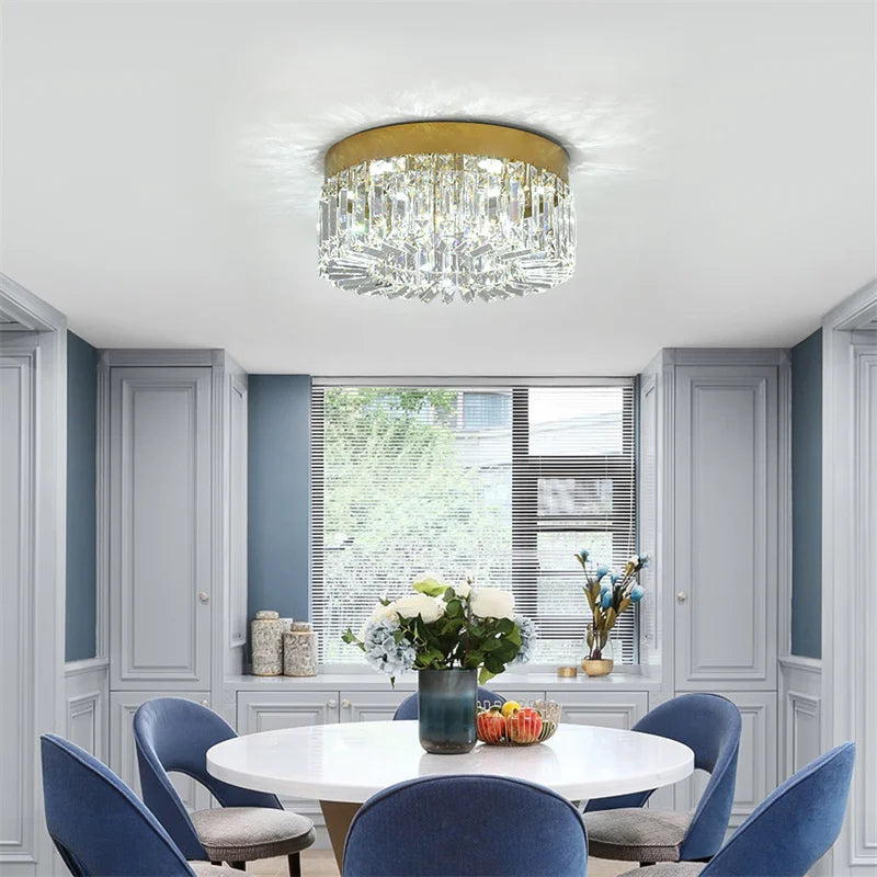 GreeLustr Crystal Led Ceiling Chandelier Pendant Light for Living Room
